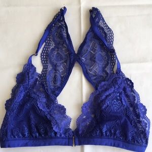 Honeydew royal purple lace bralette